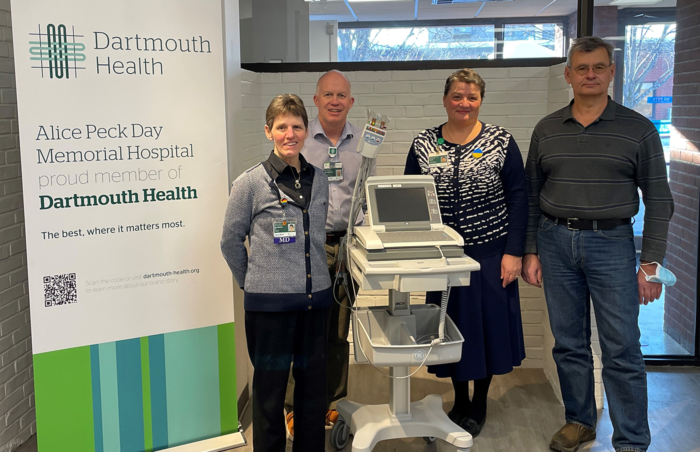Alice Peck Day Memorial Hospital donates lifesaving machine to care