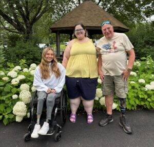 Peer leaders Stefanie, Brandy, and Ron.