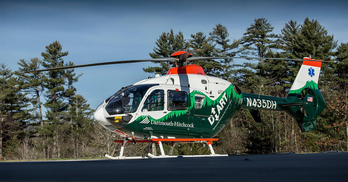 The DHART helicopter