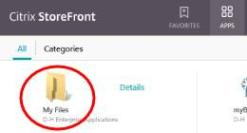 Citrix Storefront My Files