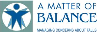 Logo for A Matter of Balance: Managing Concerns About Falls
