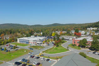 Aerial view of Alice Peck Day Memorial Hospital