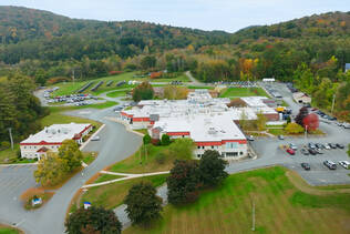 Aerial view of Mt. Ascutney Hospital and Health Center
