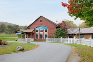 Rehabilitation Center entrance at Mt. Ascutney Hospital and Health Center