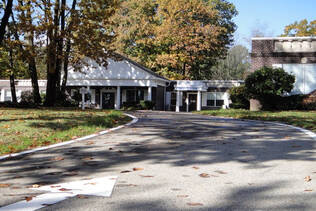 The entrance of Hampstead Hospital