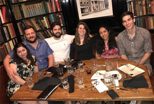 Group out to dinner