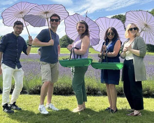 CAP Fellows 2025 at a lavender field
