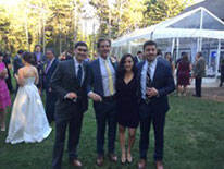 Residents at formal gathering.