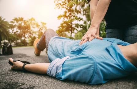 Man receiving CPR