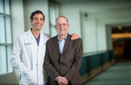 Dr. Moschetti with Michael Mahoney