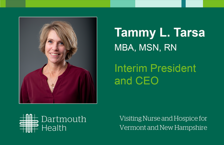A photo of Tammy Tarsa with her name and title listed.