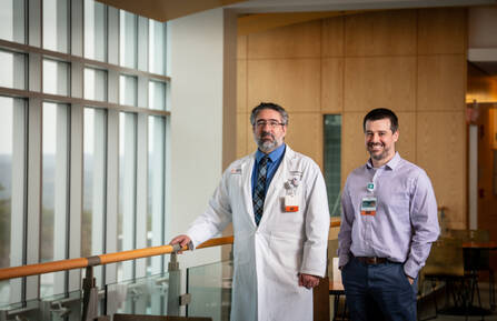 Garrett T. Wasp and Philip E. Schaner, the two researchers for this study, stand side by side.