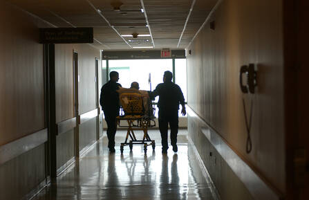 A person being transported