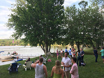 Residents at summer gathering