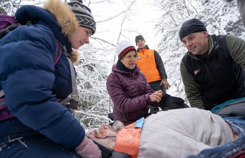 Winter Wilderness First Aid training seminar