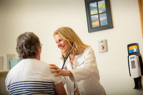 doctor and patient at clinic