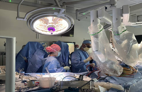 Photo taken during surgery