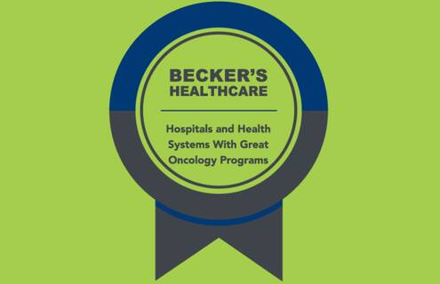 Becker's award logo on green background