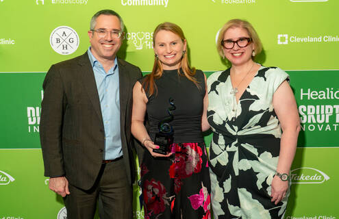 From left, Corey A. Siegel, MD, MS; Jessica K. Salwen-Deremer, PhD; and Laurie Keefer, PhD, RFF, gastropsychologist and board member of the Rome Foundation.