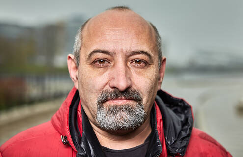 A man with a moustache