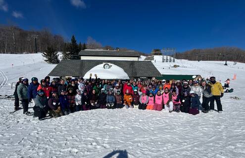 Mom’s Day Off participants gather at Bromley during the 2025 event. 