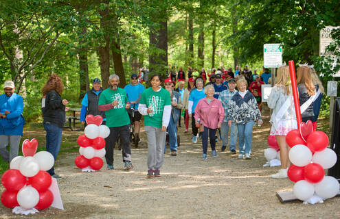 Photo of participants at the 2025 Heart Walk