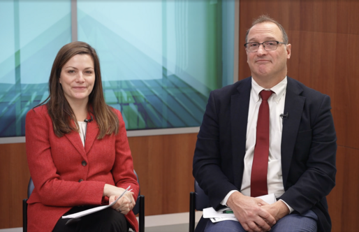 Senior Director Courtney Tanner and System Vice President Matthew Houde of Dartmouth Health Government Relations