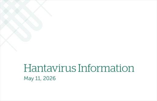 Graphic that says Hantavirus Information
