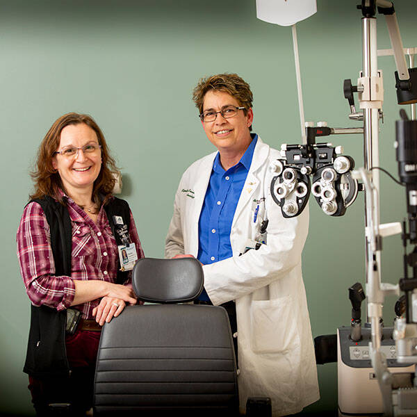 Chritine Toutain, Ophthal Technologist and Kimberly Mcquaid, Ophthalmic Educator