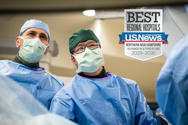 Henry Tannous MD and Michael Young MD perform TAVR procedure at DHMC