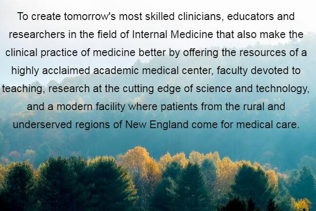 Internal Medicine Residency 2022 Mission Statement