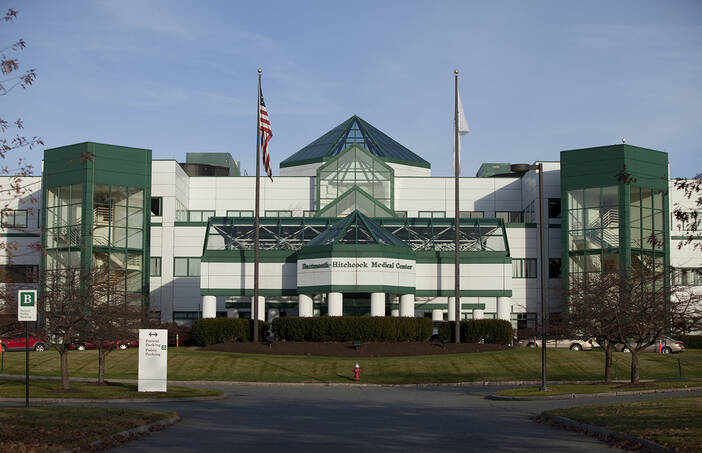 Image of the main entrance to DHMC